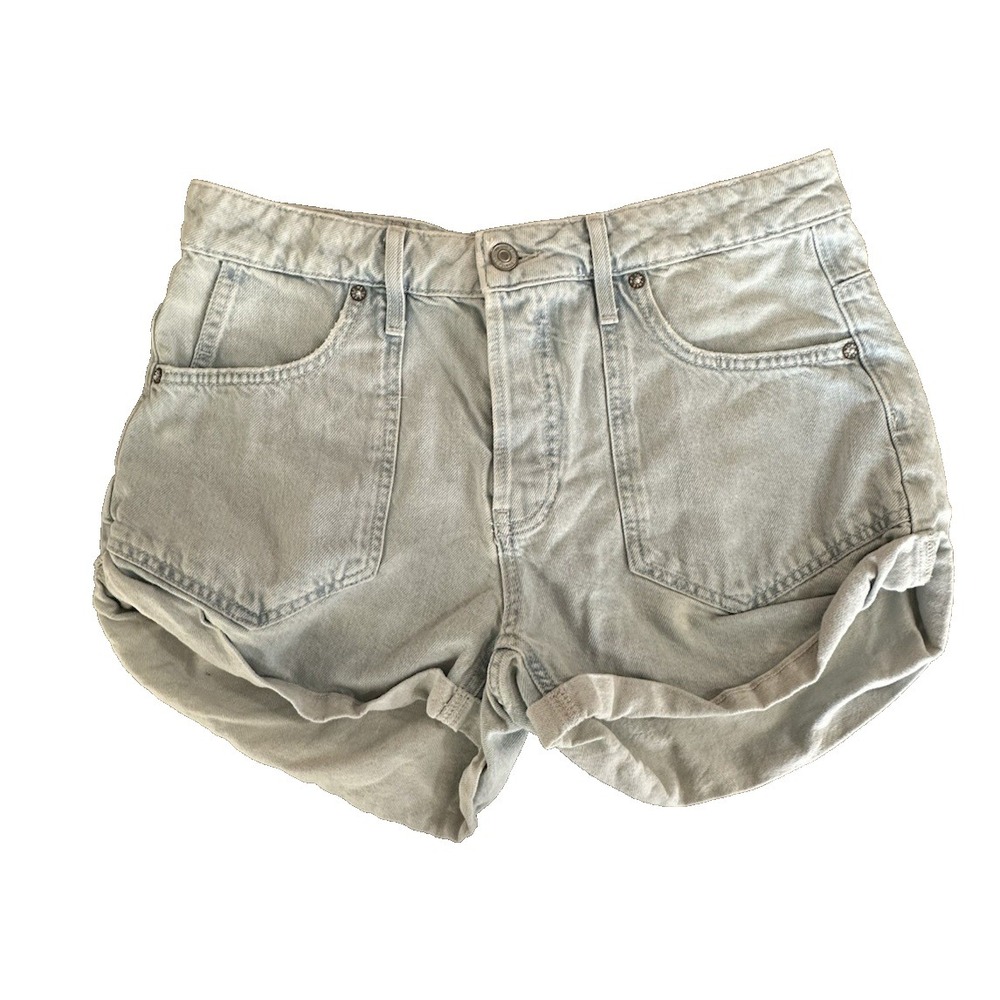 Free People Light Wash Blue Jean Shorts Women's Size 27